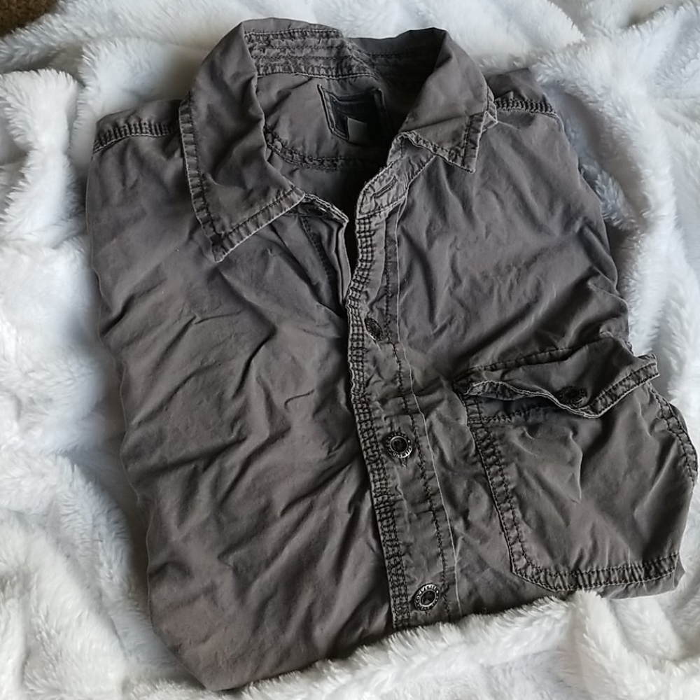 Converse Men's long sleeve collared shirt - Picture 5 of 7